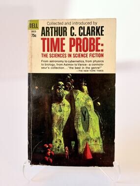 Time Probe Book Arthur C Clarke 1966 Science Fiction Vintage Dell Paperback